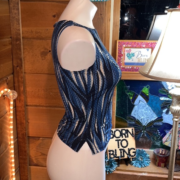 $45 A. Byer Beautiful dramatic color Tank top Jr S - Picture 4 of 12